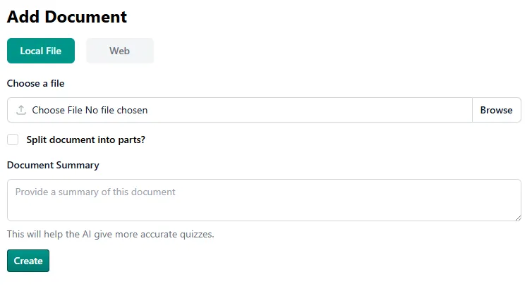 Document Import (screenshot)